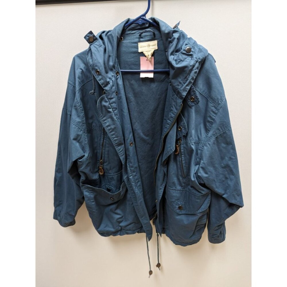 Points West Blue Zip Up Hooded Jacket